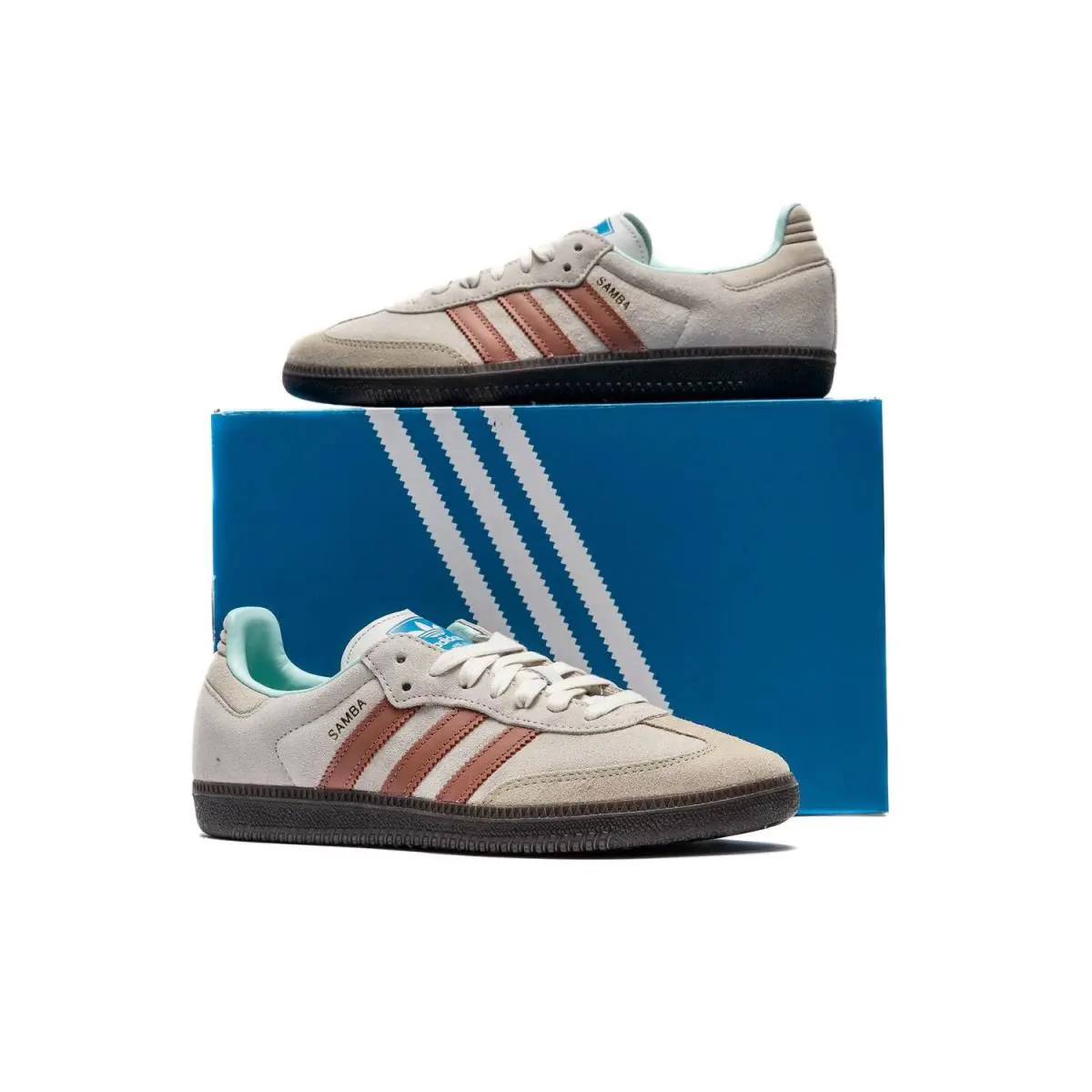 Adidas shoes - adidas Samba - Samba - ID2047 - Beige, Manufacturer: Core White / Halo Blue / Gum 3