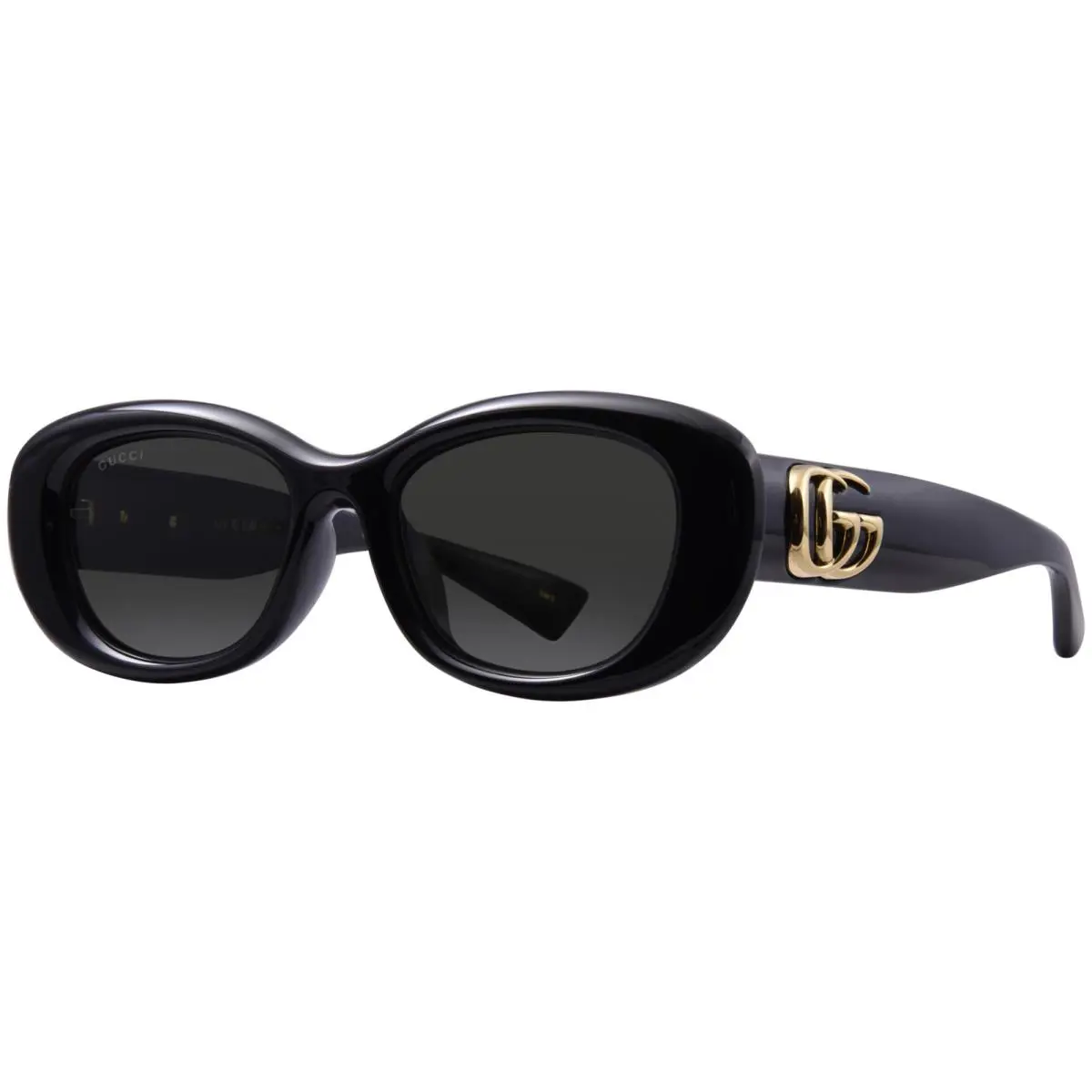 Gucci GG1829SK 001 Sunglasses Women`s Black/grey Lenses Oval Shape 53mm