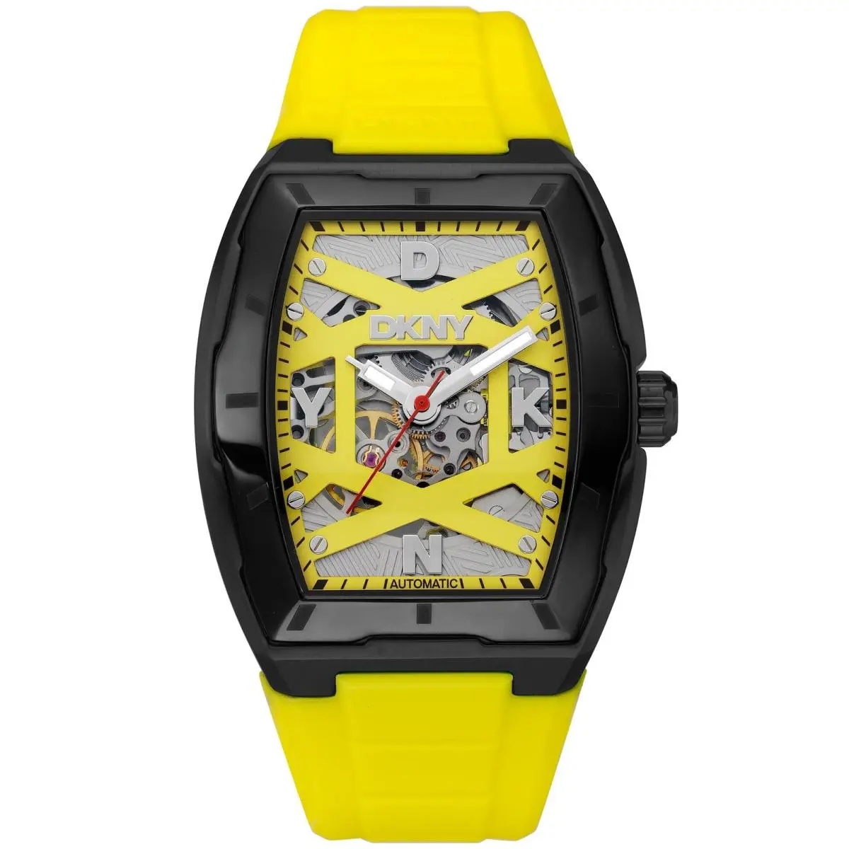 Dkny Men`s DK1G048P0055 Active Urban Automatic Yellow Silicone Wristwatch by DKNY