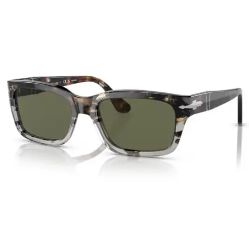0PO3301S 115958 Brown Grey Tortoise/green Polarized Men`s Sunglasses by Persol