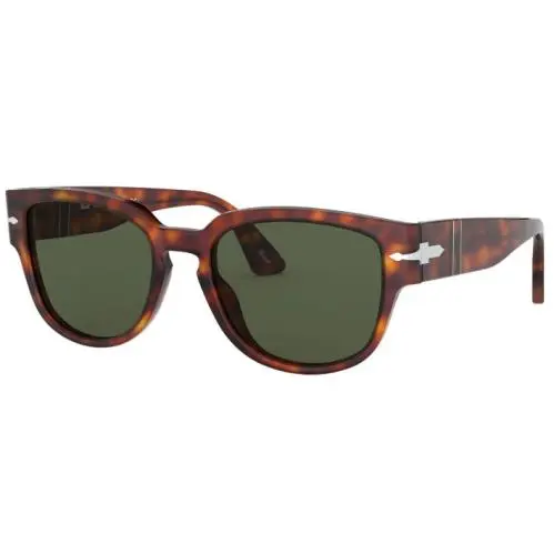 Persol OPO3231S 24/31 Havana/green Men`s Squared Sunglasses