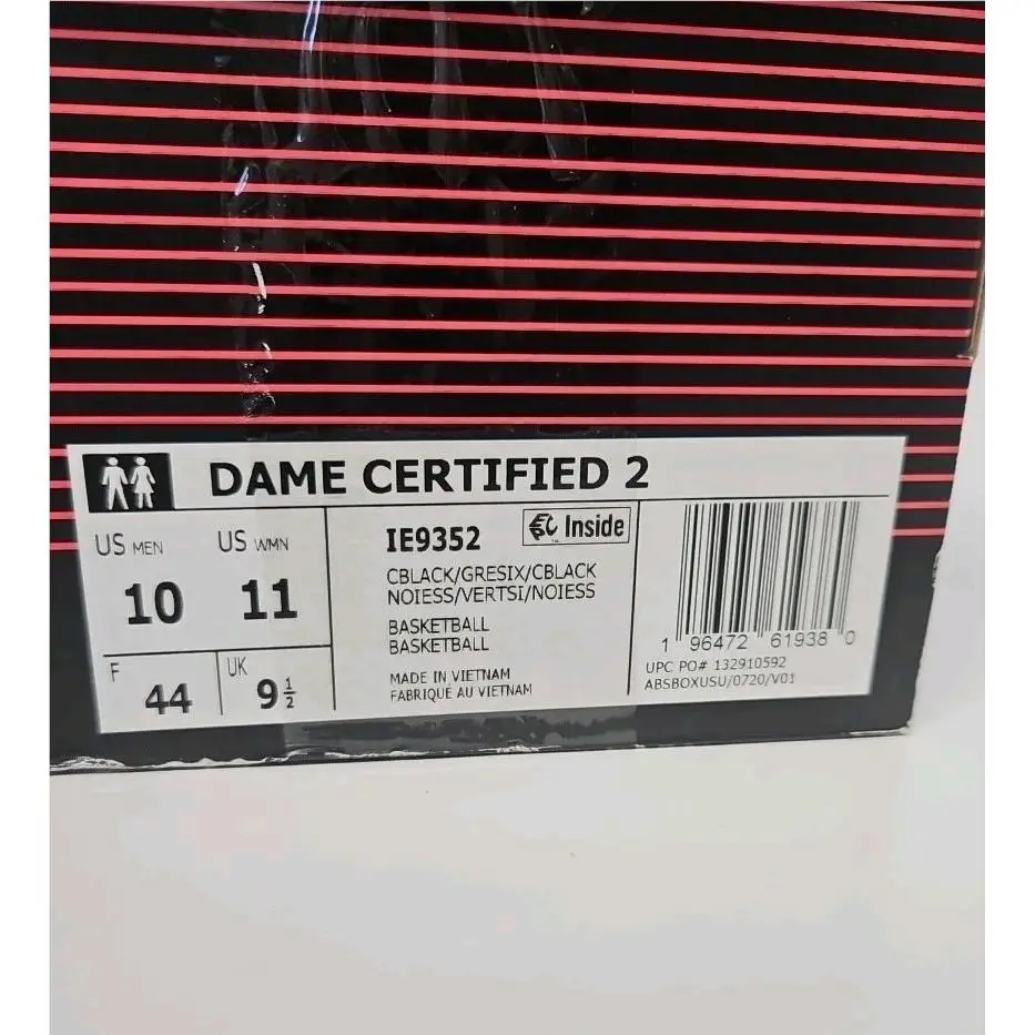 Adidas shoes - adidas Dame Certified - Dame Certified - IE9352 - Cblack/Gresix/Cblack (UPC: 196472619373) 7