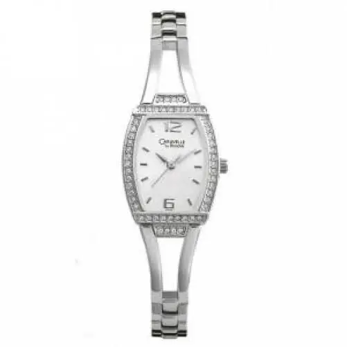 43L102 Women`s Silver Dial Silver Tone Stainless Steel Quartz Watch by Caravelle
