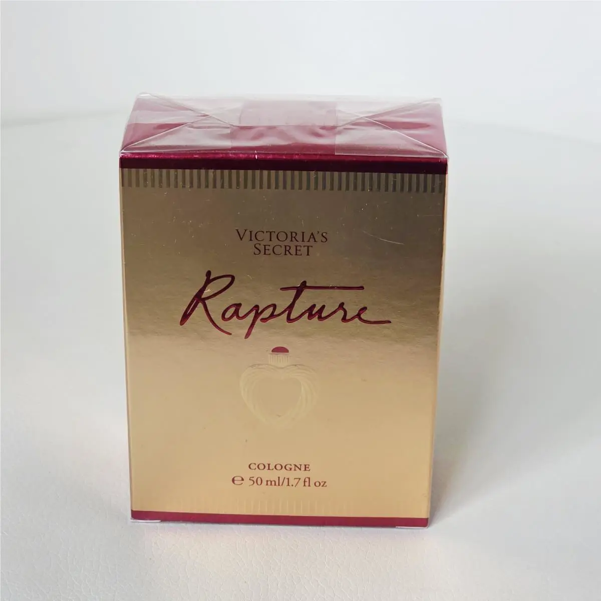 Victoria`s Secret Rapture 1.7oz Cologne Heart Shaped Bottle Very Rare