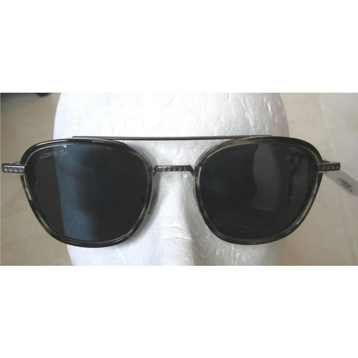 Lacoste Novak Djokovic Sunglasses L104SND 024 Striped Gray
