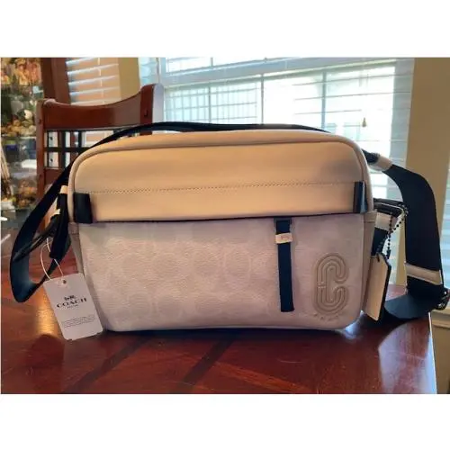 Coach Edge Crossbody In Signature Canvas Purse