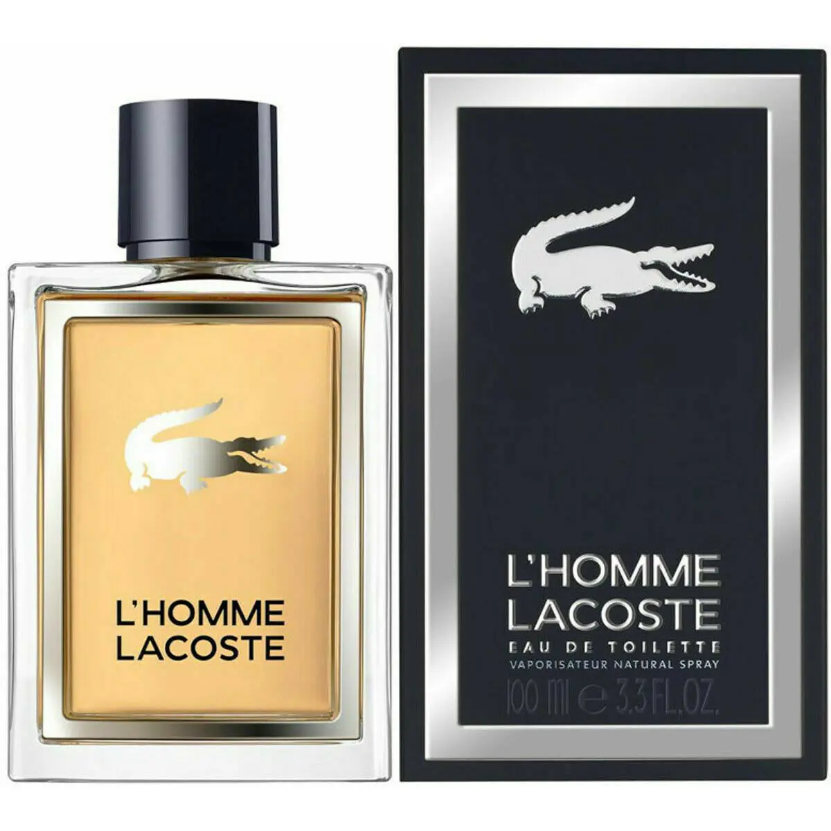 L`homme Lacoste Men Eau de Toilette Edt 3.3 oz