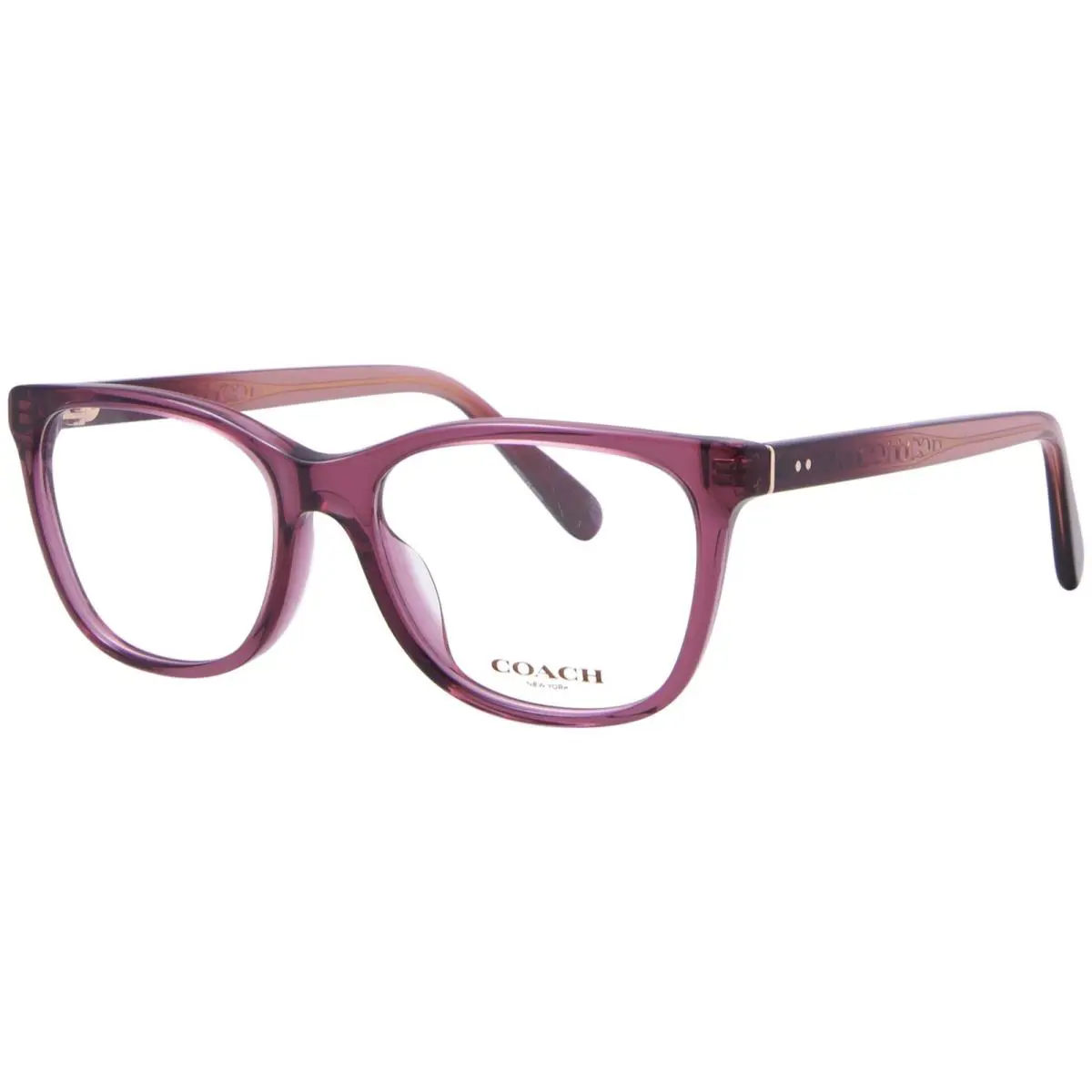 Coach HC6235U 5824 Eyeglasses Frame Women`s Transparent Oxblood Full Rim 53mm
