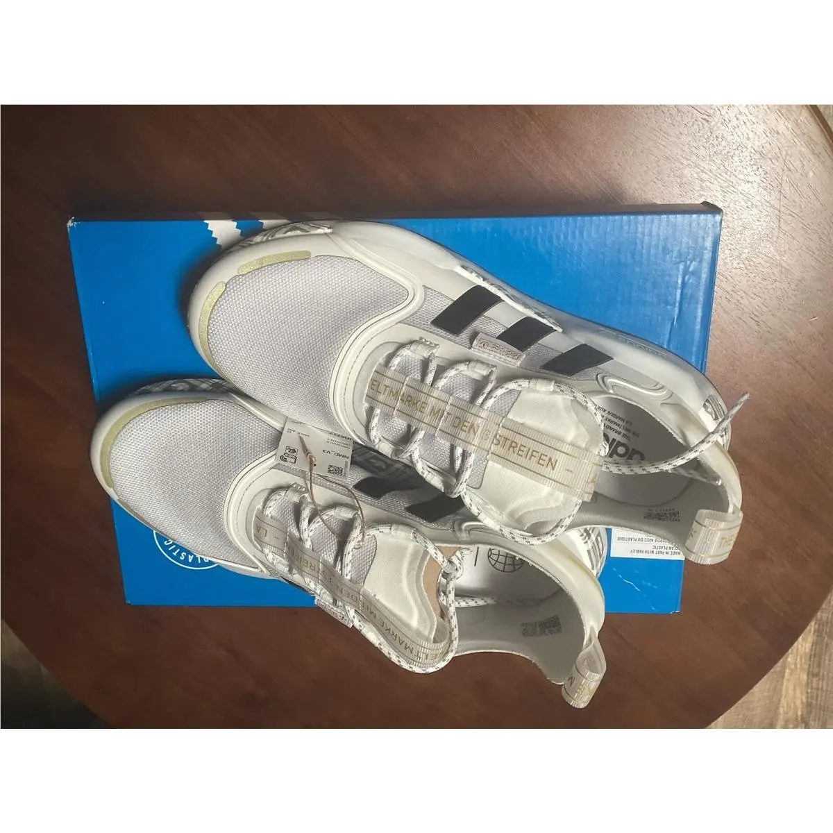 Adidas shoes - adidas NMD R1 - NMD - Cloud White/Core Black/Gold Metallic 2