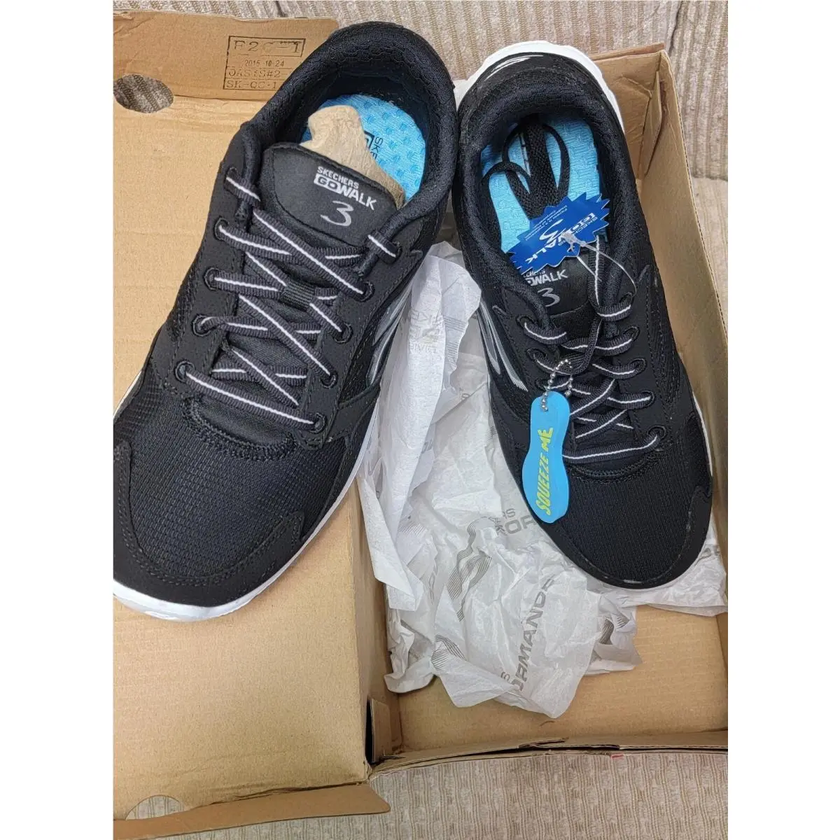Skechers shoes - Skechers GoWalk3 - Victor - Victor - 14063/BKW - Black (UPC: 889110558614) 4
