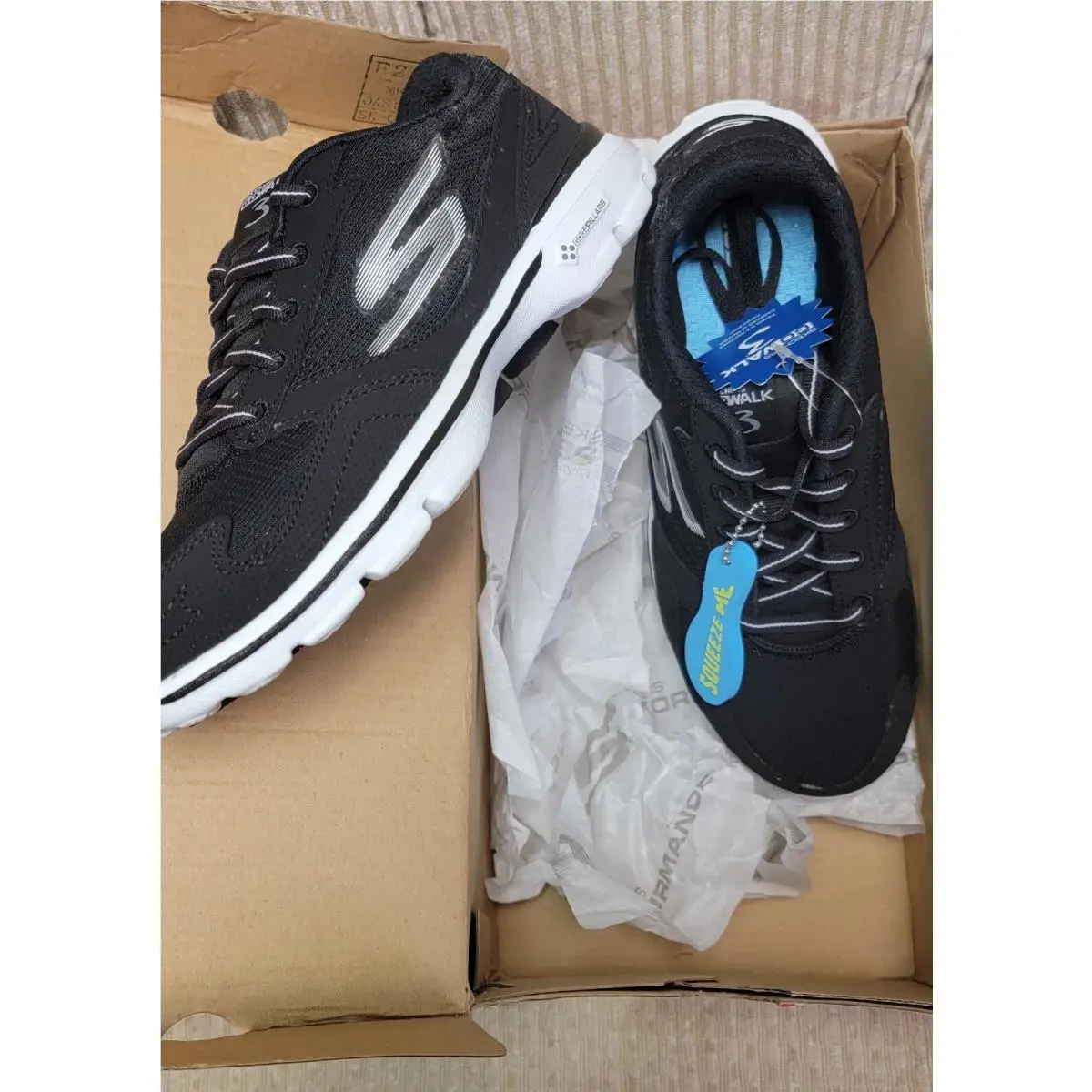 Skechers shoes - Skechers GoWalk3 - Victor - Victor - 14063/BKW - Black (UPC: 889110558614) 5