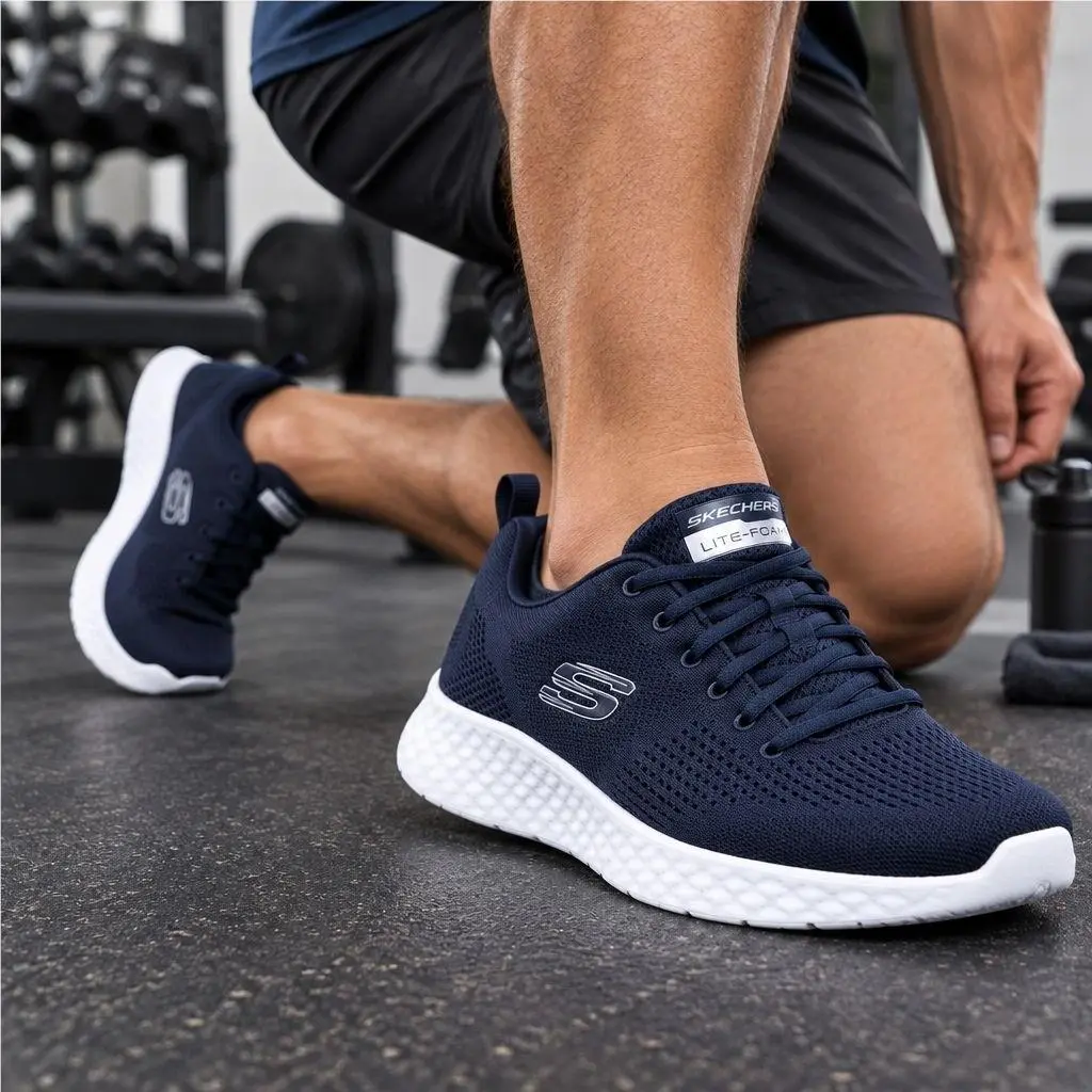 Skechers 13 Men Lite Foam Activewear Air Cooled Athletic Shoes Active Sneakers