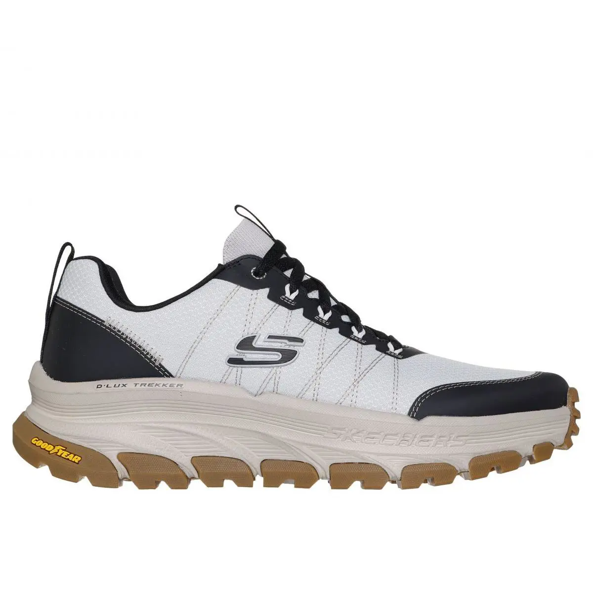 Skechers Men`s Relaxed Fit: D`lux Trekker - Toughtwill Sneakers Light Gray - 237 - LIGHT GREY