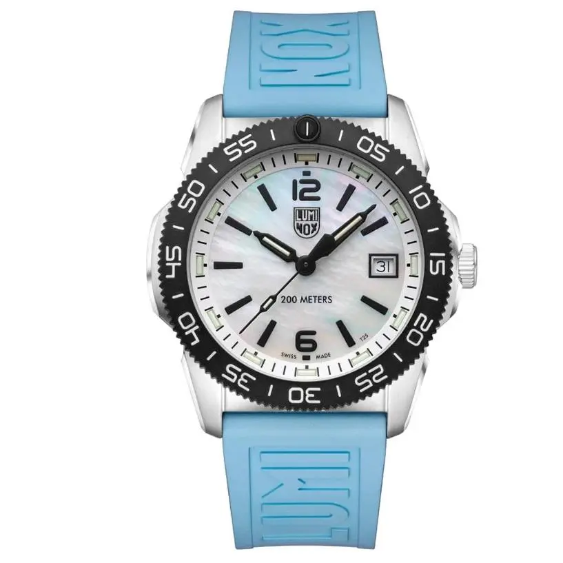 Luminox Pacific Diver Ripple 39mm Blue/mother of Pearl Dial Dive Watch XS.3124M