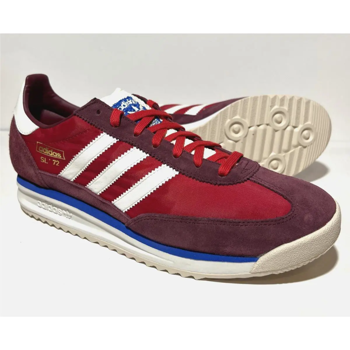 Adidas shoes - Adidas Originals SL 72 RS - Blue/Core White/Better Scarlet 5
