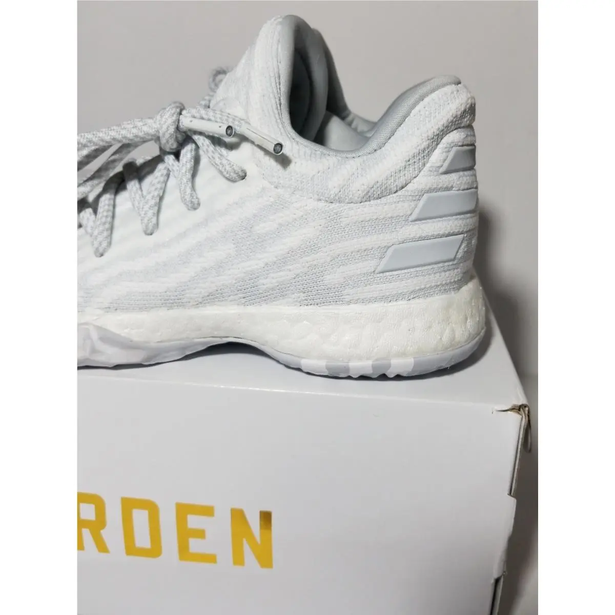 Adidas shoes - adidas Harden Vol. 1 - Harden - White/Clear Grey/Lt Solid Grey 4