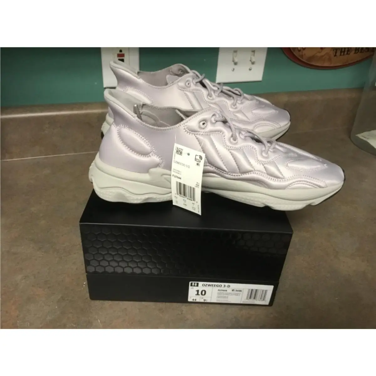 Men`s Adidas Ozweego 3-D Gray FU7644 Size 10