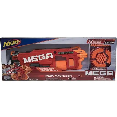 Nerf N-strike Mega Mastodon Blaster with 24 Dart Drum and 72 Mega Whistler Darts