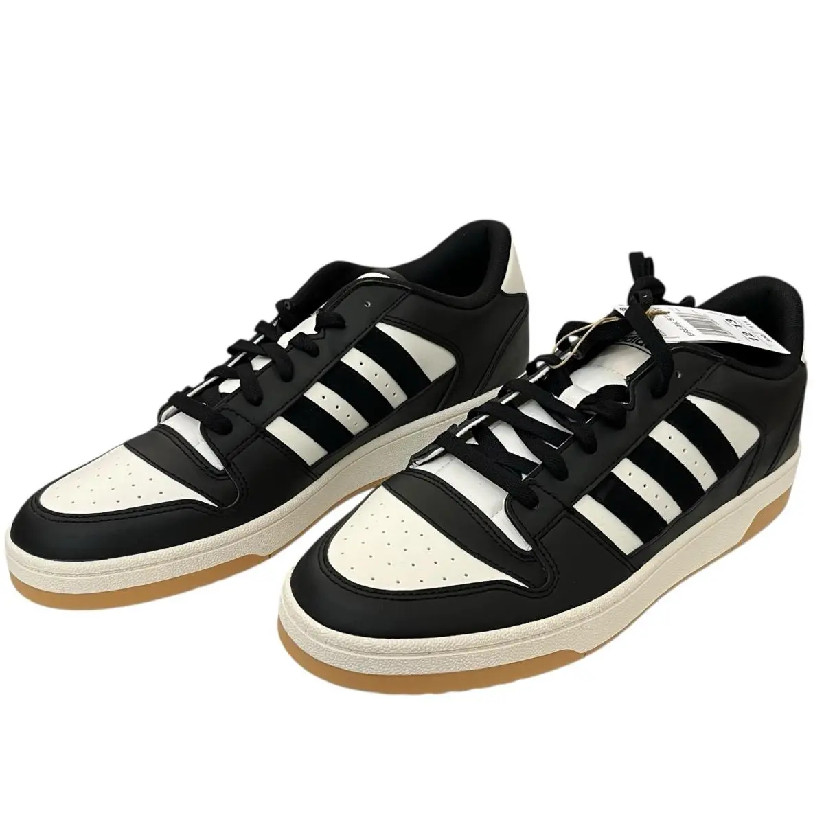 Adidas Break Start Core Athletic Sneakers US Men 12 Womens 13 Black White