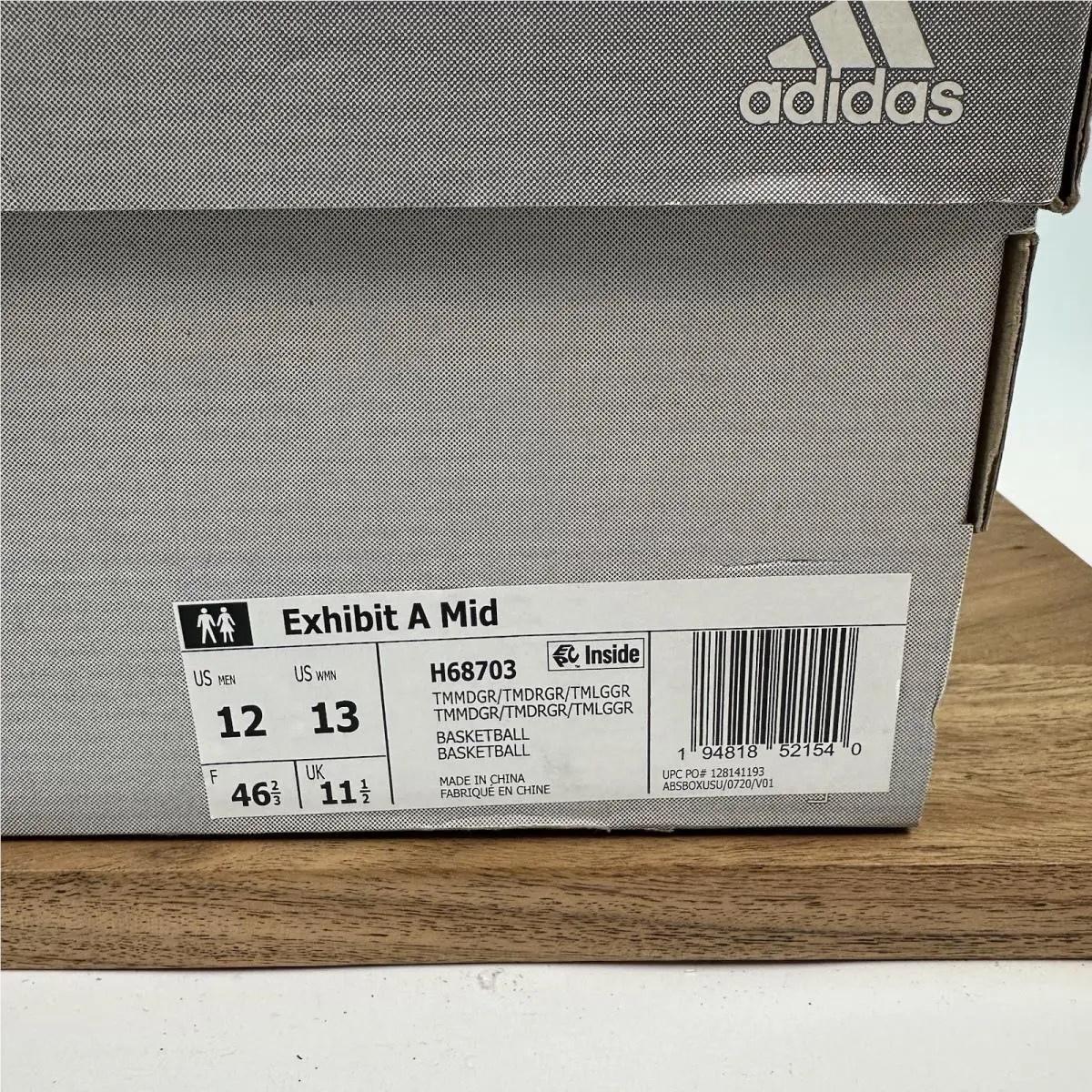 Adidas shoes - adidas Exhibit A - Exhibit - H68703 - Gray 6