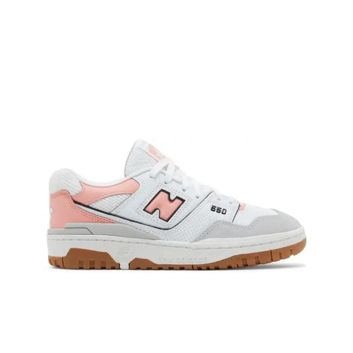 Size 5y - New Balance 550 Brighton Grey Pink Gradeschool - Pink