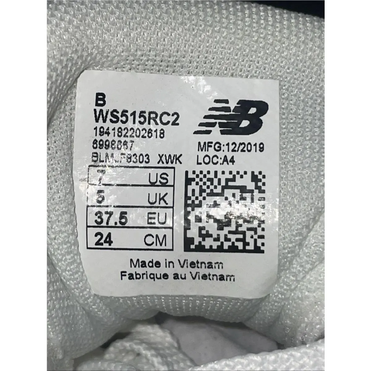 New Balance shoes - WS515RC2 - WS515RC2 - White (UPC: 194182202618) 6