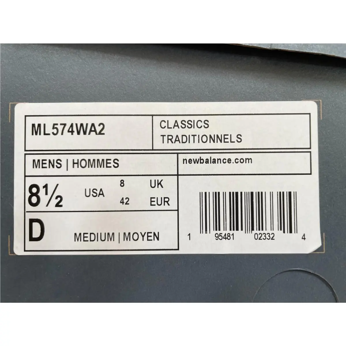 New Balance shoes - New Balance 574 - ML574WA2 - White 0