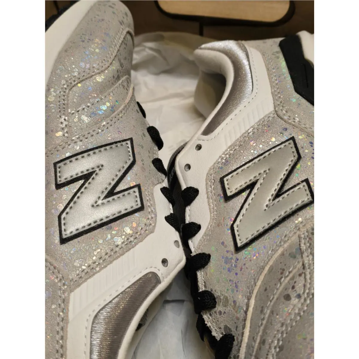 New Balance shoes - New Balance Glitter - Glitter - Silver, Exterior: Multicolor 0
