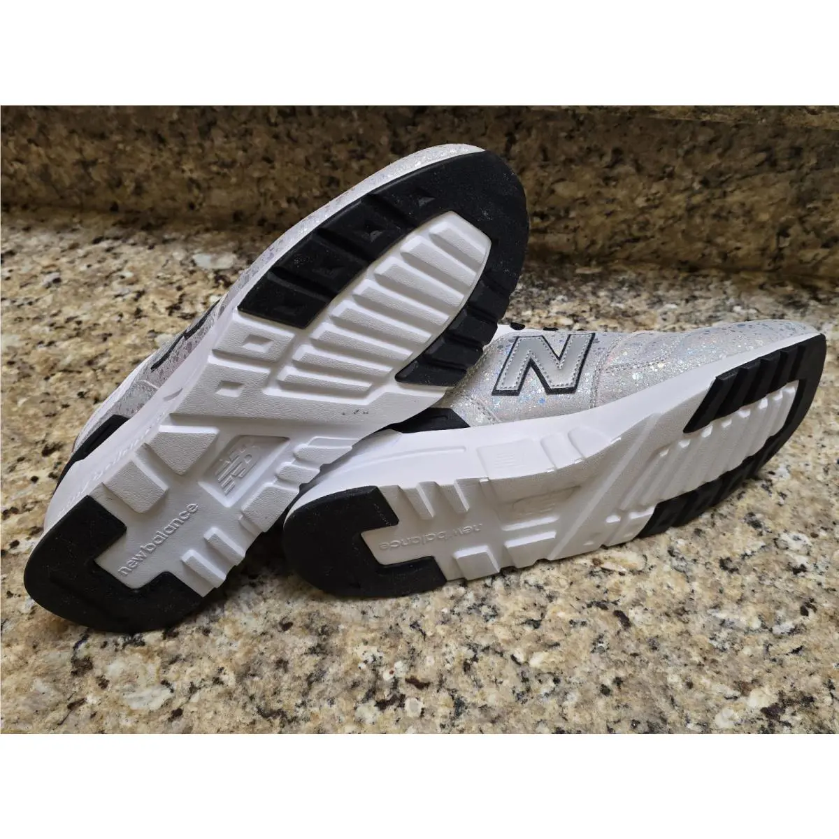 New Balance shoes - New Balance Glitter - Glitter - Silver, Exterior: Multicolor 5