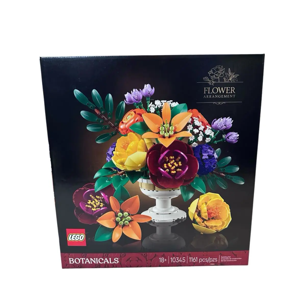 Lego 10345 Botanicals Collection Flower Arrangement 1161 Pcs Adult Decor