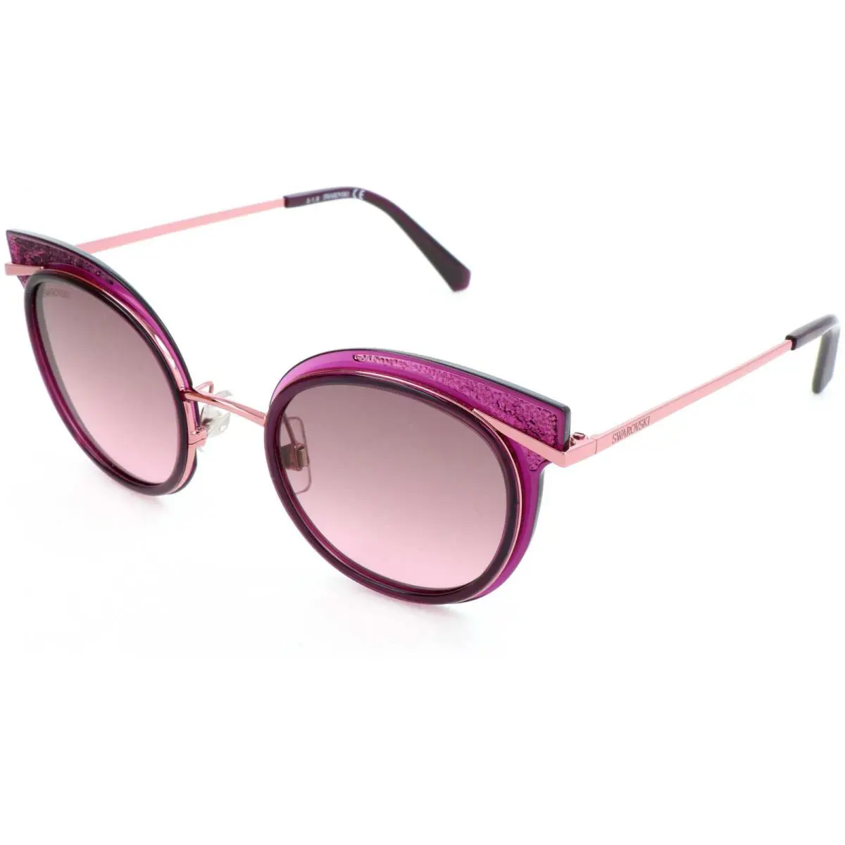 Swarovski Women`s 50 mm Shiny Lilac Sunglasses SK0169-5078T