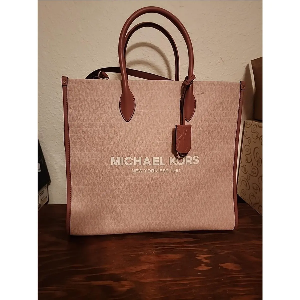 Mirella Pink Large Tote Crossbody Shoulder Messsenger by Michael Kors