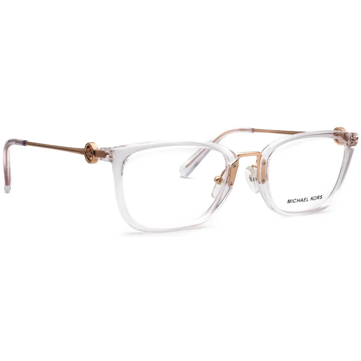 Michael MK 4054(Captiva) Kors Eyeglasses MK 4054 Captiva 3105 Crystal/rose Gold Square 52-20 140 - Frame: Crystal/Rose Gold
