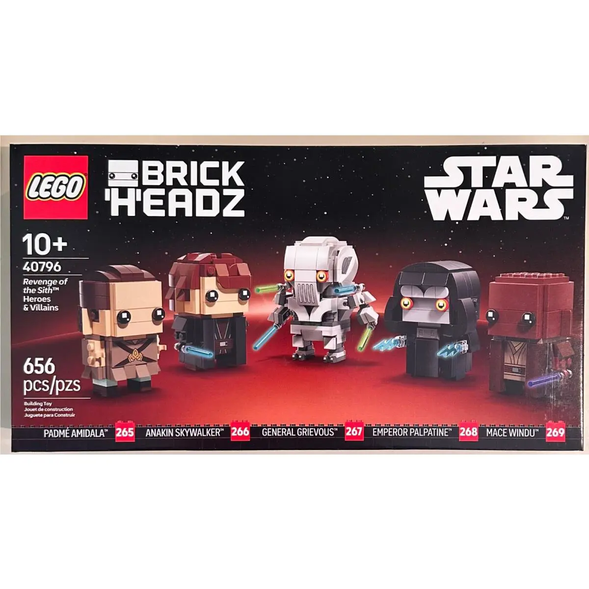 Lego Brickheadz 40796 Star Wars: Revenge of The Sith Heroes Villains Toy