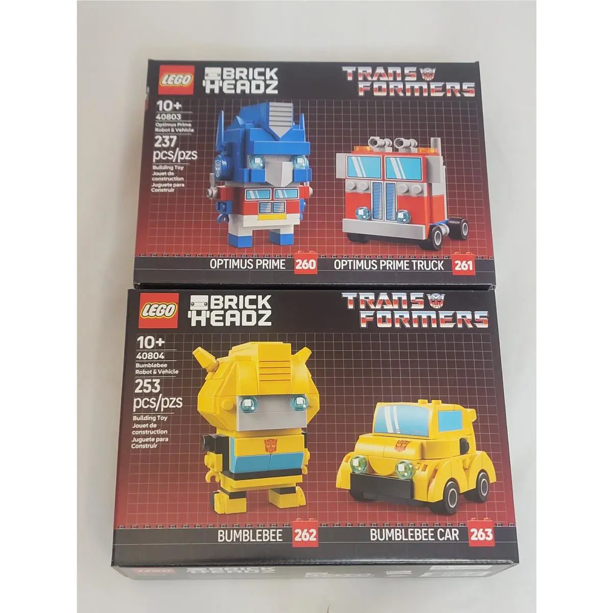 Lego 40803 Optimus Prime 40804 Bumblebee Robot Vehicle Transformers Truck Car