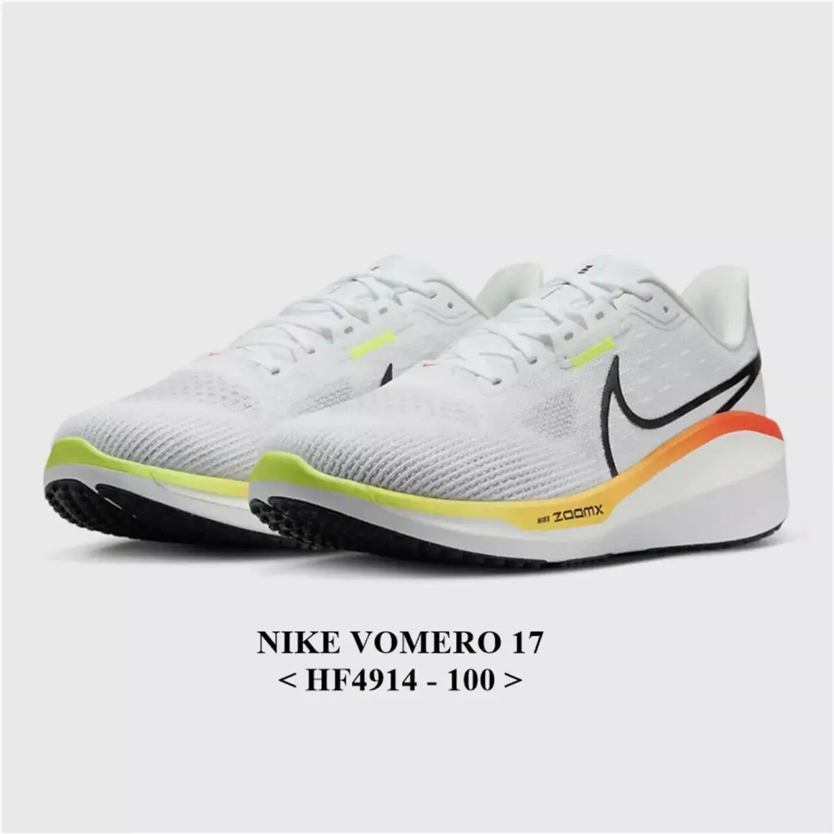 Nike shoes - Nike Vomero 17 - Vomero - Medium - White/Black-Bright Crimson, Manufacturer: White/Black-Bright Crimson 5