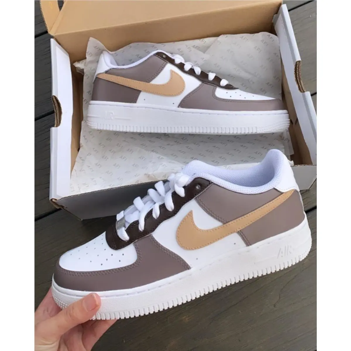 Nike shoes - Nike Air Force 1 - Air Force - DD8959-100 - Brown 18