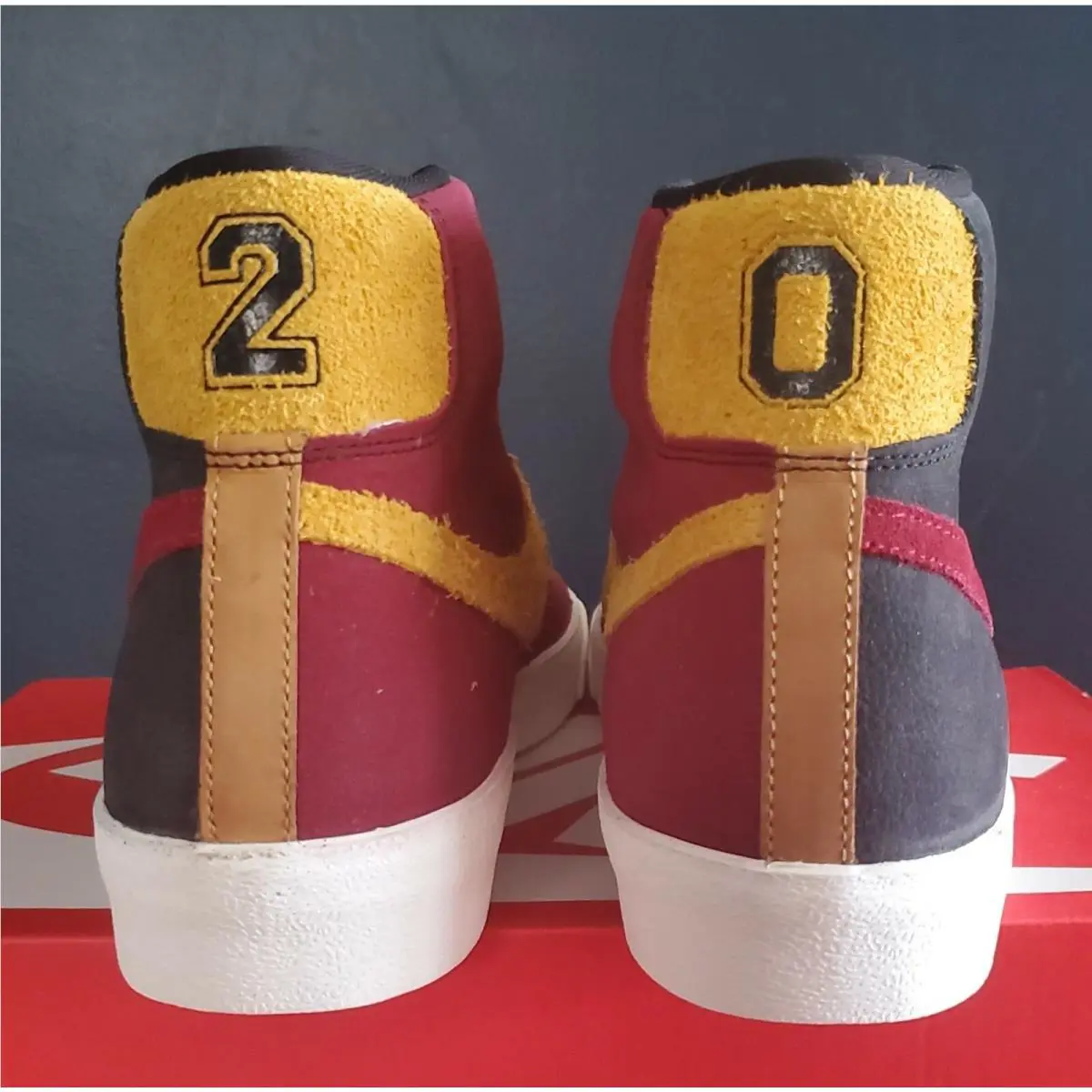 Nike shoes - Air Jordan 1 Mid - Air Mid - CU6442 001 - Black Team Red University Gold 5