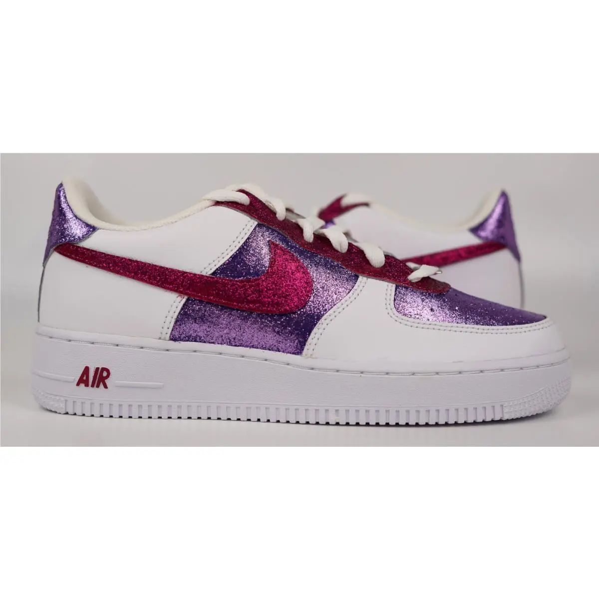 Nike shoes - Nike Air Force 1 - Air Force - DD8959-100 - White, Two Tone: Glitter Purple Magenta Pink 0
