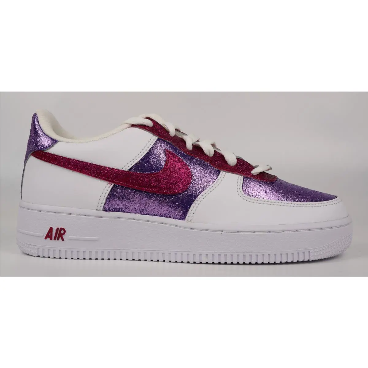 Nike shoes - Nike Air Force 1 - Air Force - DD8959-100 - White, Two Tone: Glitter Purple Magenta Pink 1