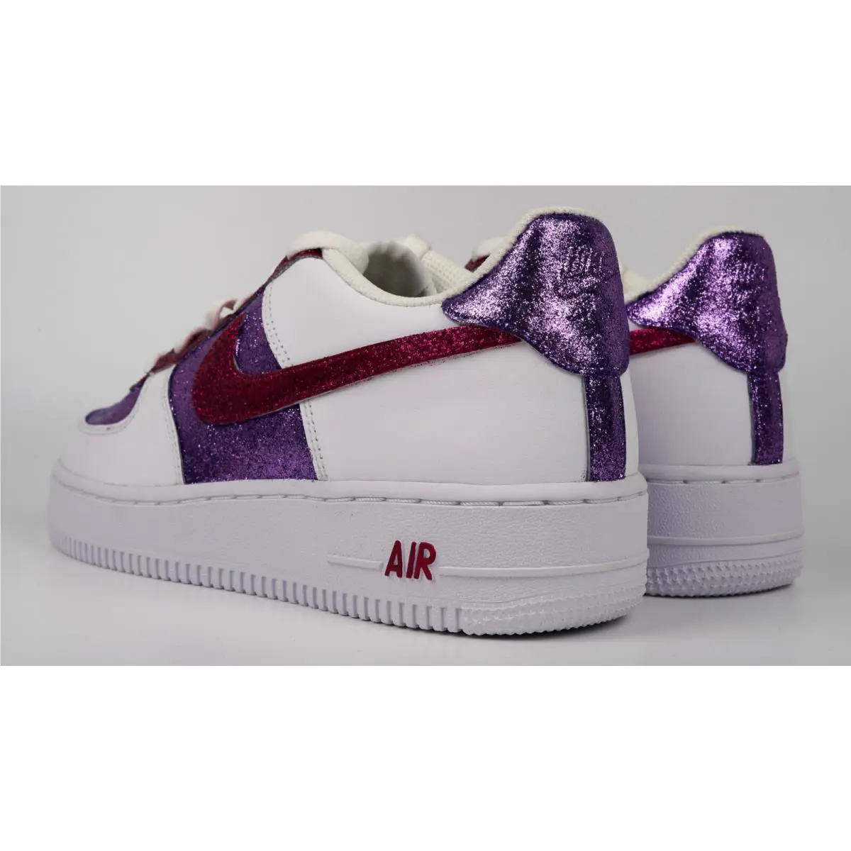 Nike shoes - Nike Air Force 1 - Air Force - DD8959-100 - White, Two Tone: Glitter Purple Magenta Pink 3