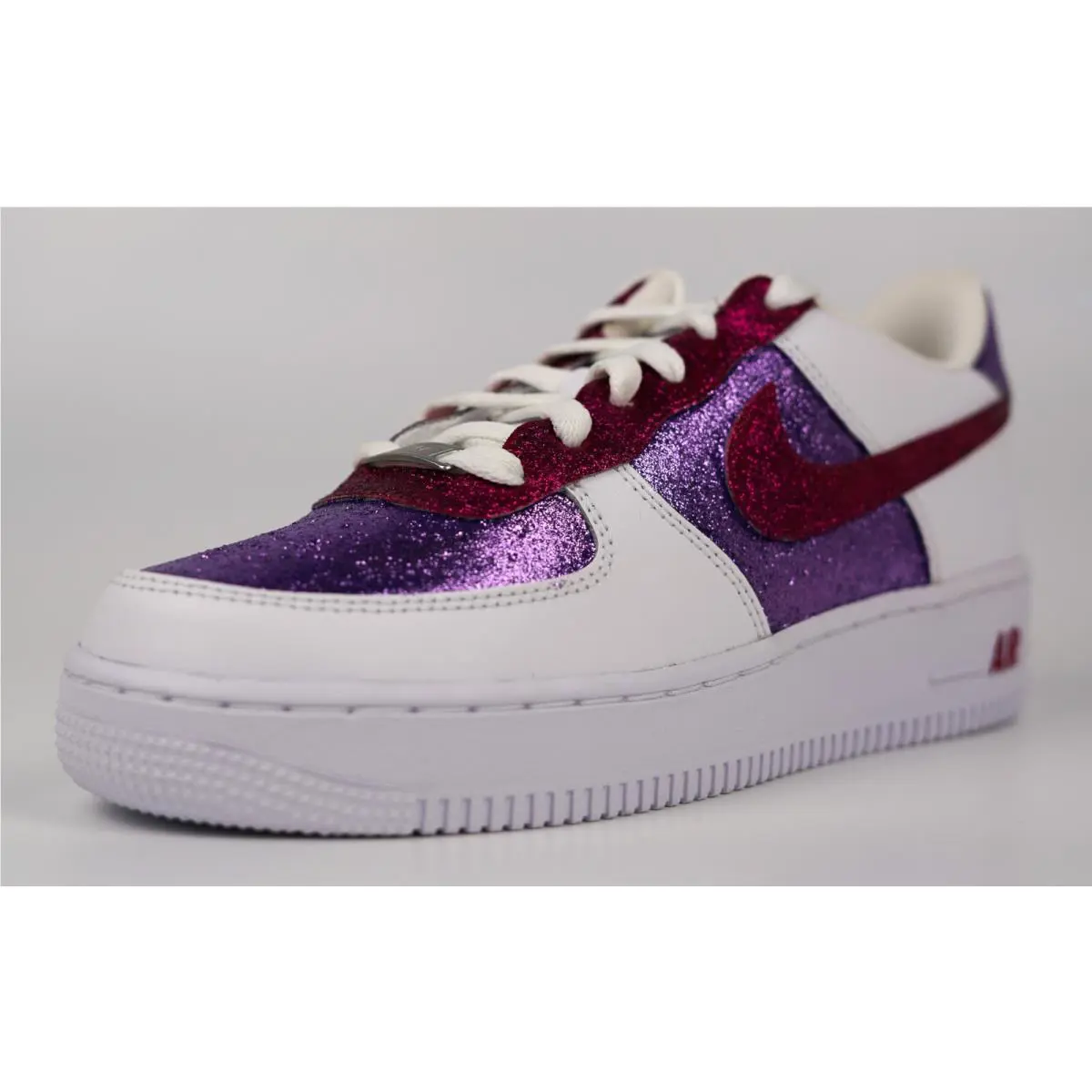 Nike shoes - Nike Air Force 1 - Air Force - DD8959-100 - White, Two Tone: Glitter Purple Magenta Pink 7