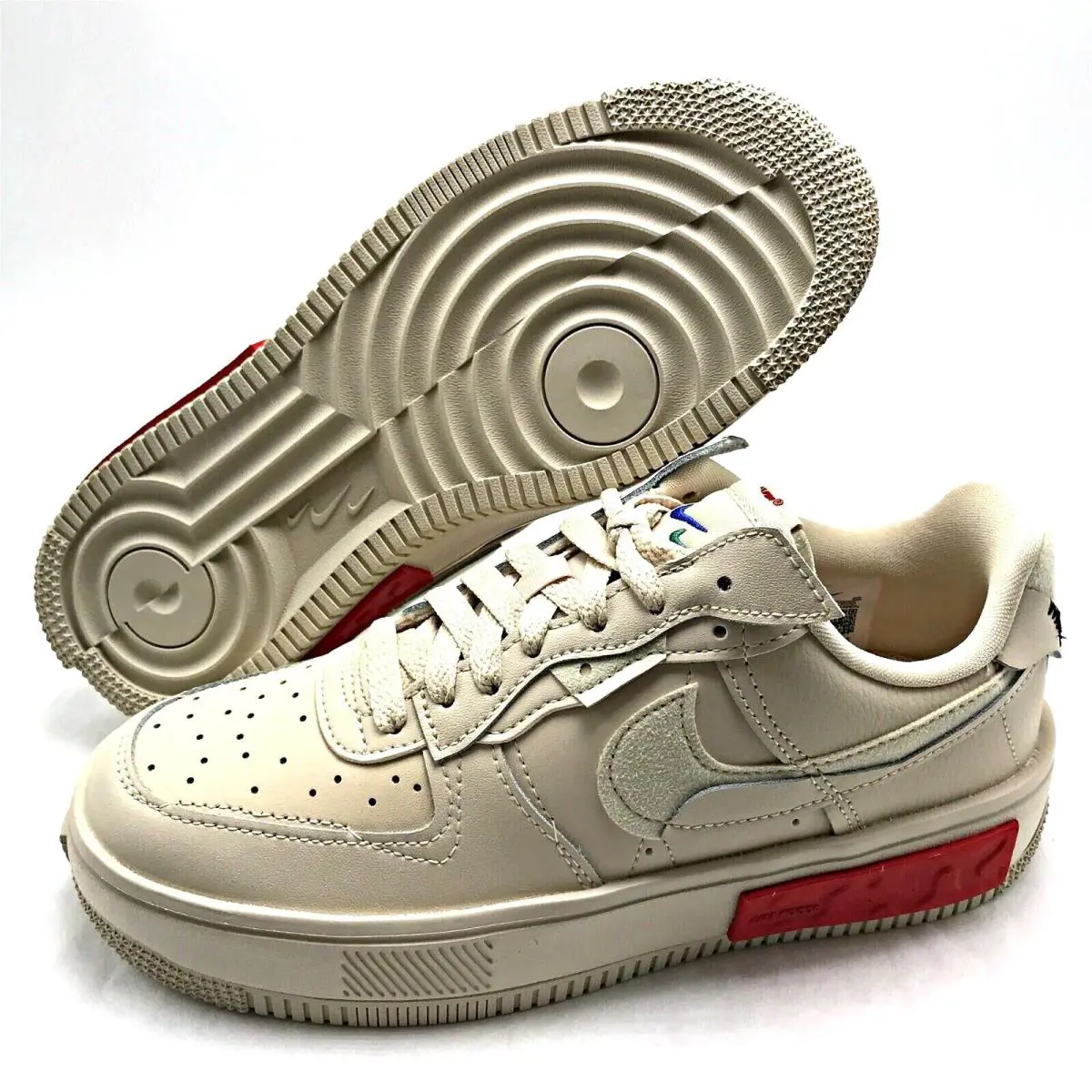 Nike shoes - Nike Air Force 1 - Air Force - DA7024-200 - Pearl White/Pearl White/University Red/Pearl White 4