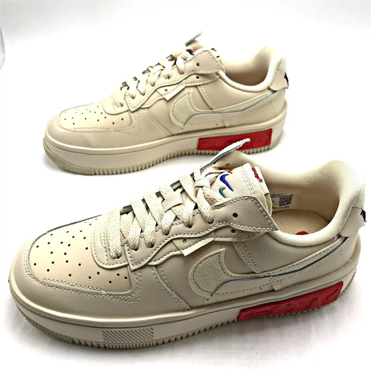 Nike shoes - Nike Air Force 1 - Air Force - DA7024-200 - Pearl White/Pearl White/University Red/Pearl White 6