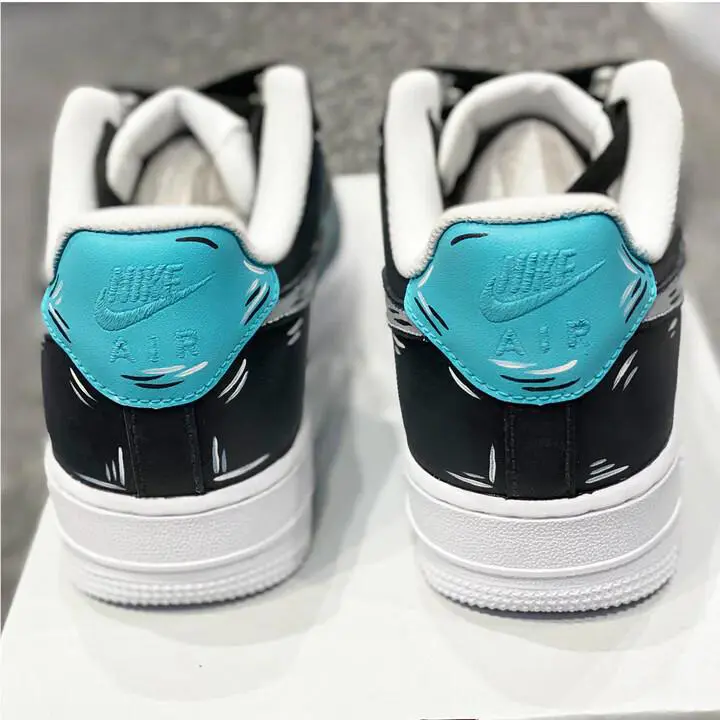 Nike shoes - Nike Air Force 1 - Air Force - DD8959-100 - White, Two Tone: Cartoon Red Swoosh Black Outline 2