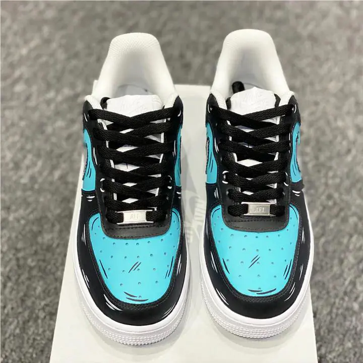 Nike shoes - Nike Air Force 1 - Air Force - DD8959-100 - White, Two Tone: Cartoon Red Swoosh Black Outline 3