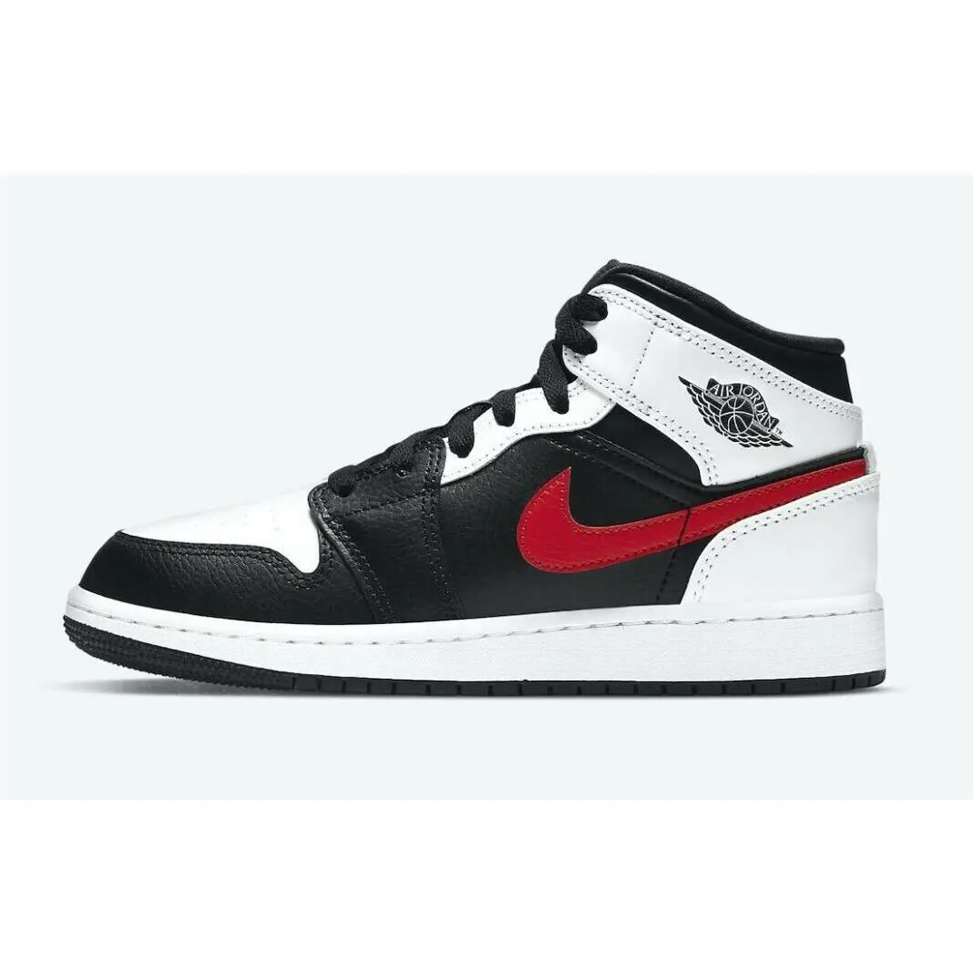 Nike shoes - Air Jordan 1 Mid - Air Mid - 554725-075 - Multicolor, Manufacturer: White Chile Red 0