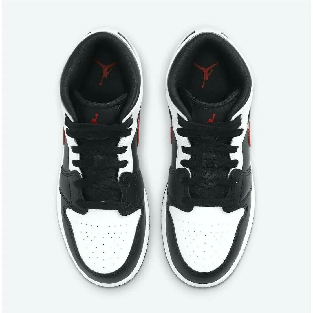 Nike shoes - Air Jordan 1 Mid - Air Mid - 554725-075 - Multicolor, Manufacturer: White Chile Red 1