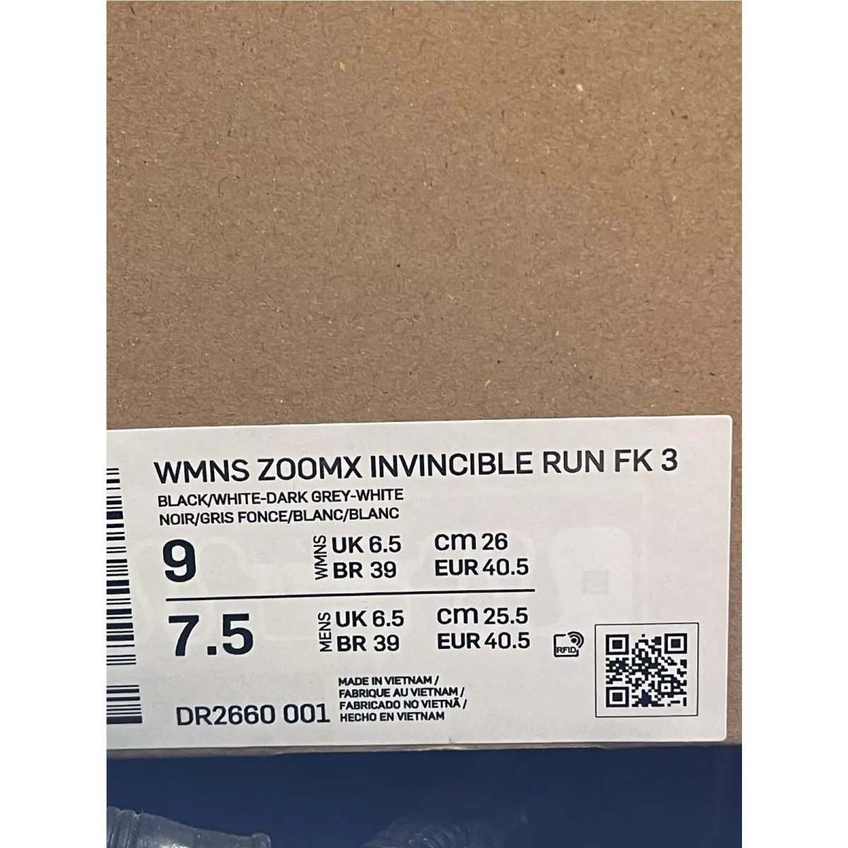 Nike shoes - Nike ZoomX Invincible - ZoomX Invincible - DR2660-001 - Black 12