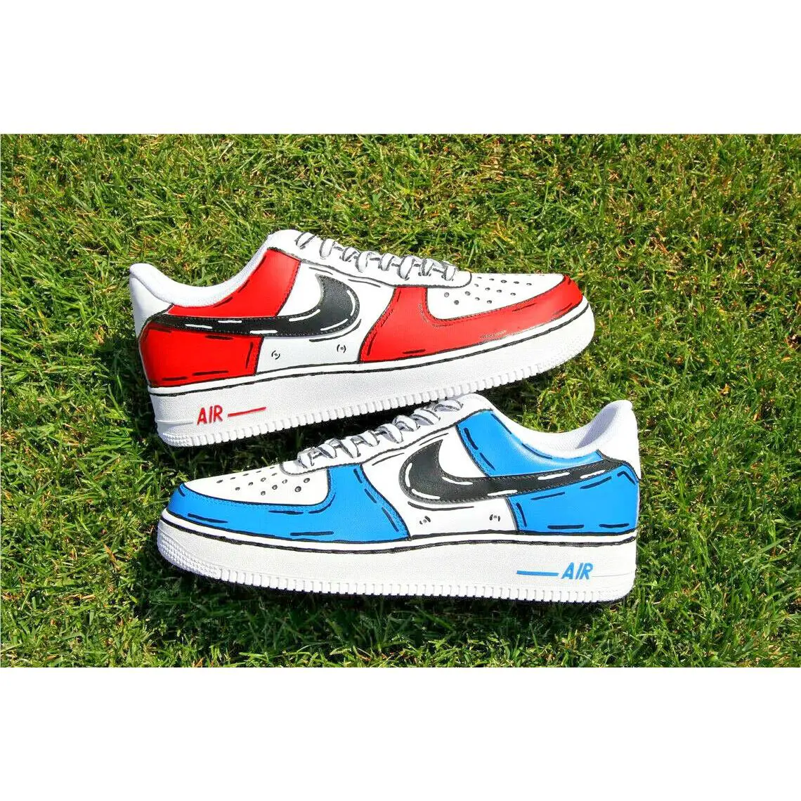 Nike shoes - Nike Air Force 1 - Air Force - DD8959-100 - White, Two Tone: Cartoon Red White Blue 0